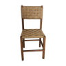 Chaise en bois et corde