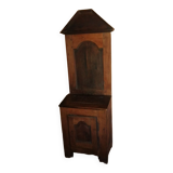 French Oratory prayer storage cabinet in walnut