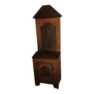 French Oratory prayer storage cabinet in walnut