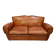 Vintage french leather sofa c1950