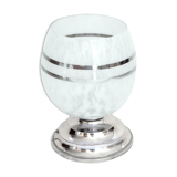 Art deco lamp Clichy glassware silver threads