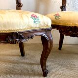Paire de chaises style Louis XV, XIXe siècle