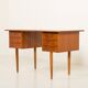 Small Danish mid century teak desk, 1960s