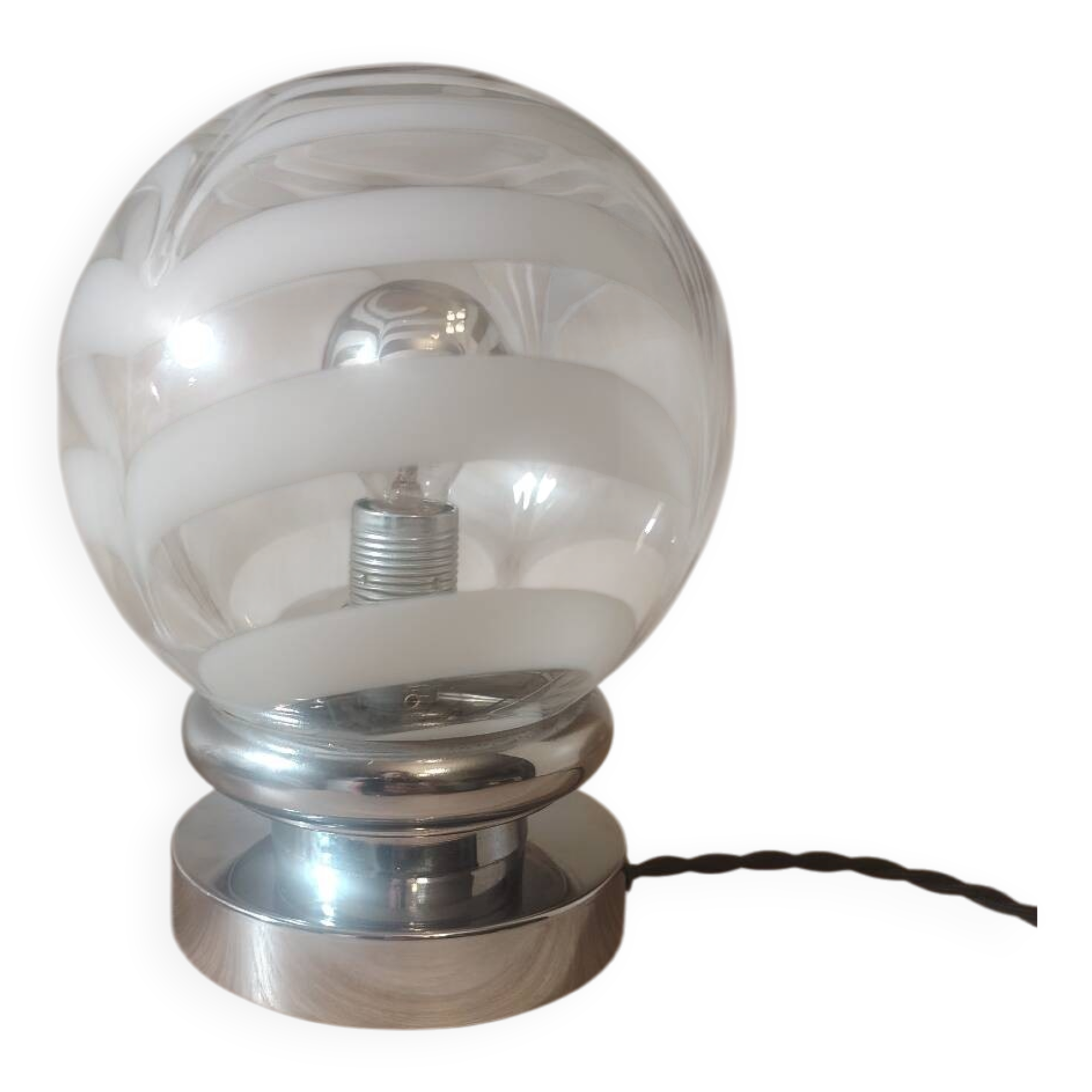 Carlo Nelson glassware as a table lamp