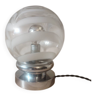 Carlo Nelson glassware as a table lamp