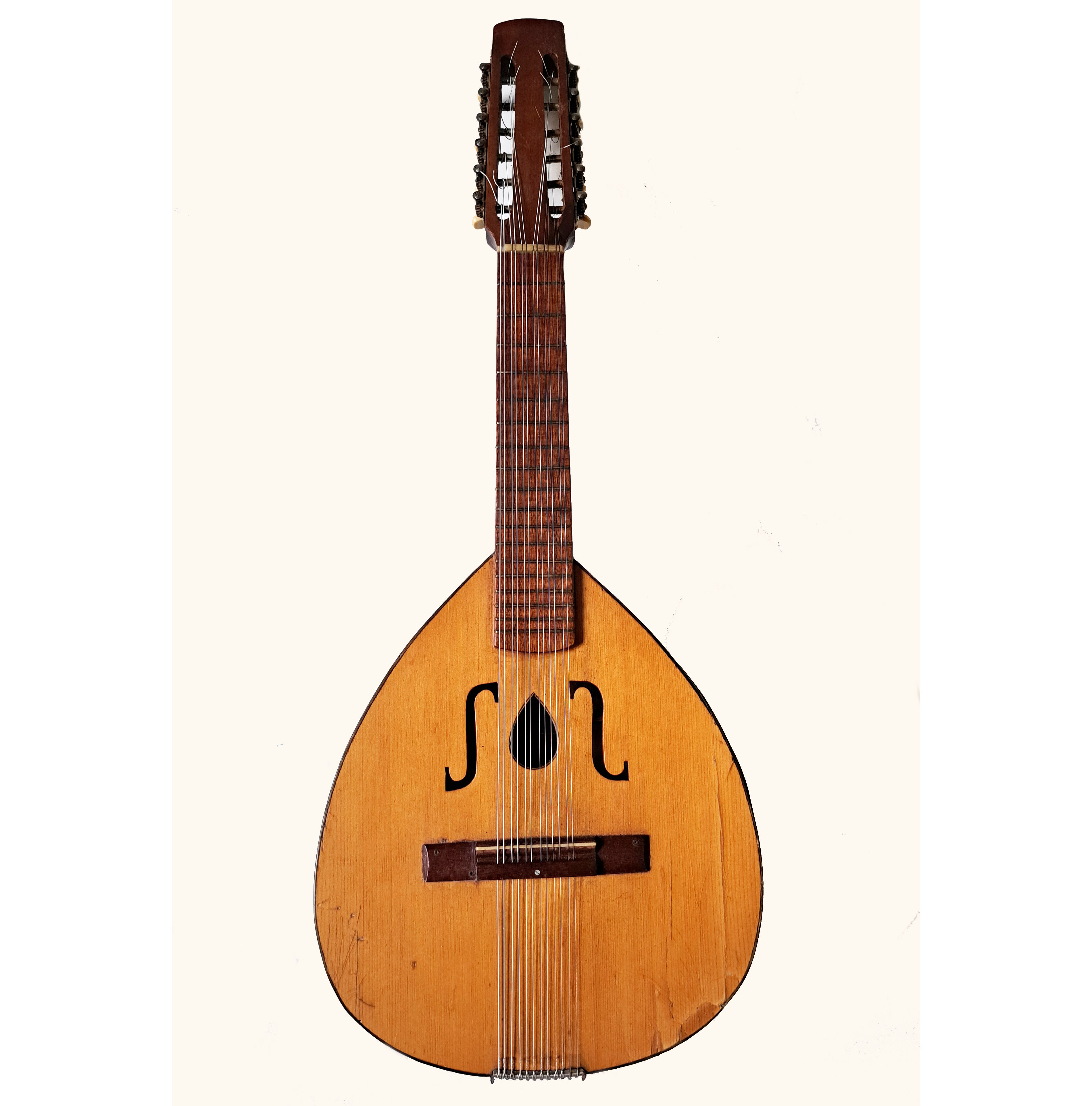 Antique instrument castellano laùd 12 strings (bandurria) - spain 1960s