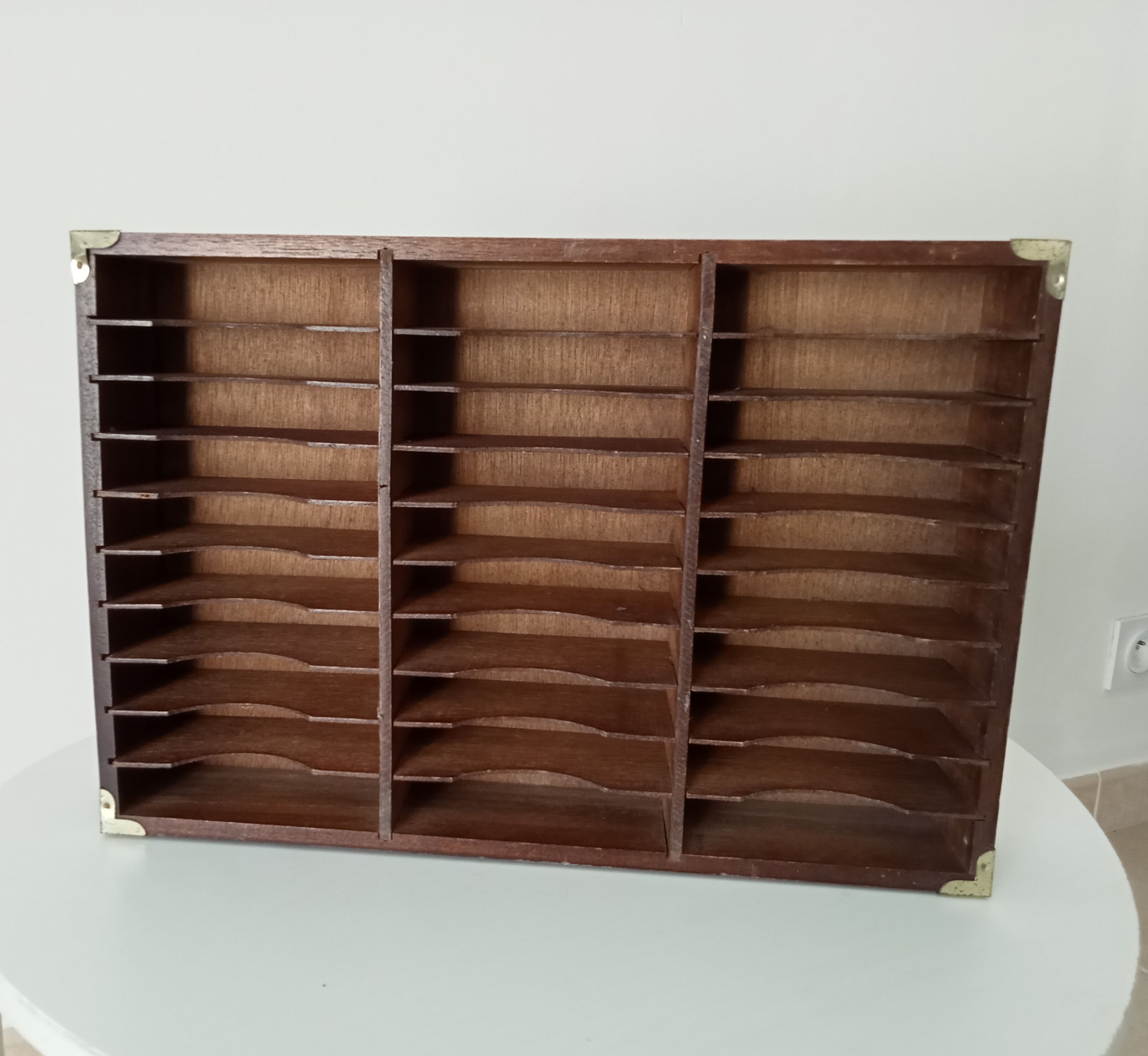 Vintage wall shelf cassette holder 70s/80s
