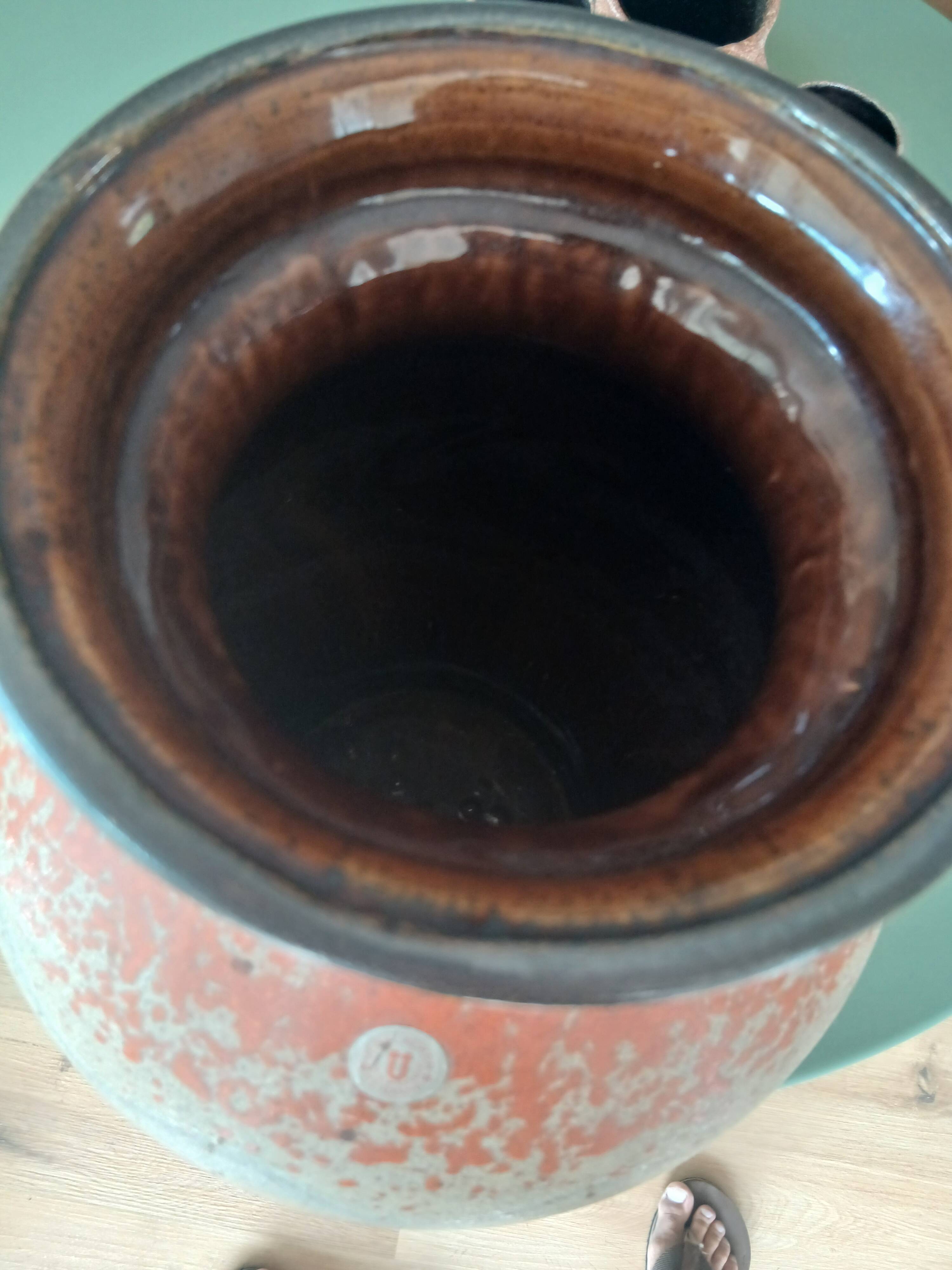 Ceramic vase from the Uebelacker factory in perfect condition, 1970s.