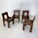Chairs – Silvio Coppola for Fratelli Montina, 1970s