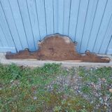 Old carved wooden pediment