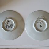 2 assiettes murales Christian Dior "Strumpor" Nymölle Danemark