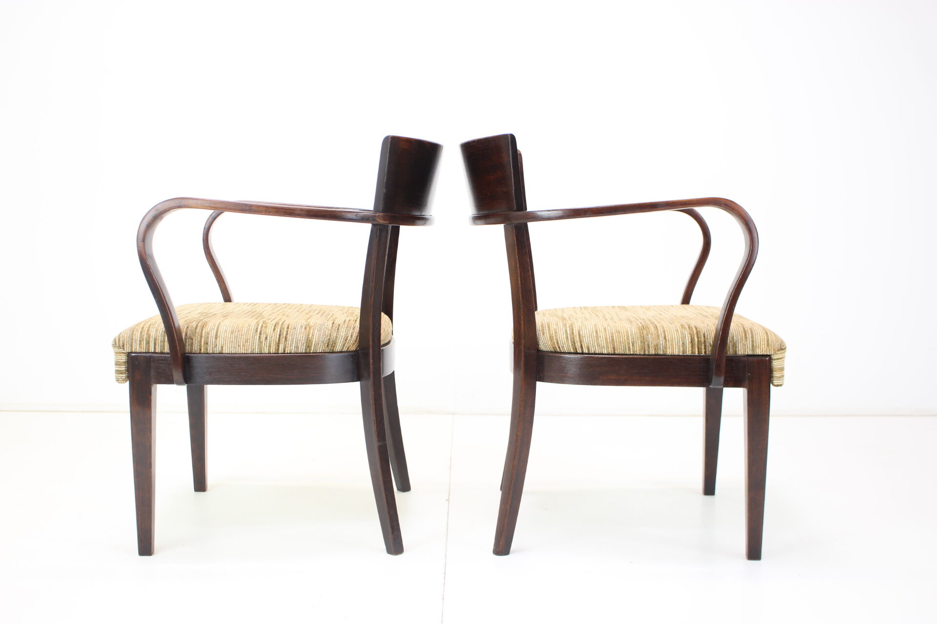 Chairs H-224 by Jindřich Halabala 1930s, Czechoslovakia