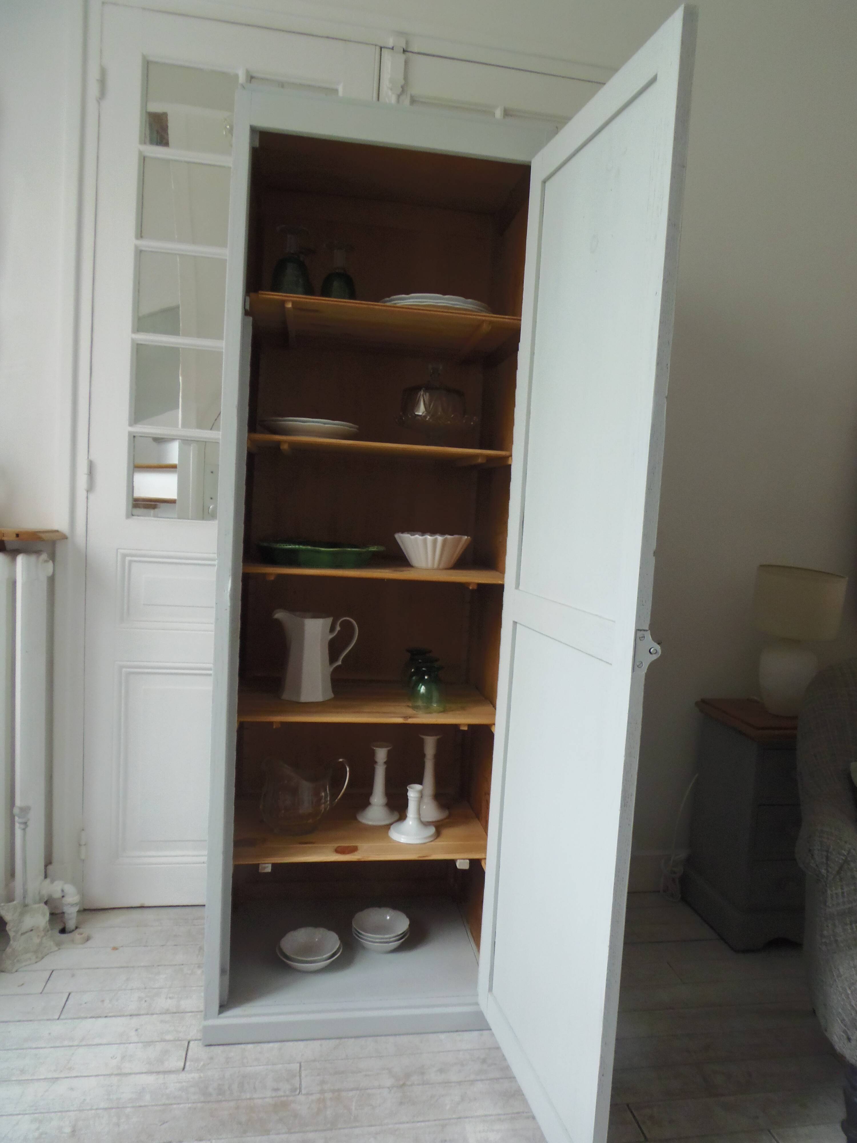 Vintage Parisian wardrobe re-enchanted in cloud gray.
