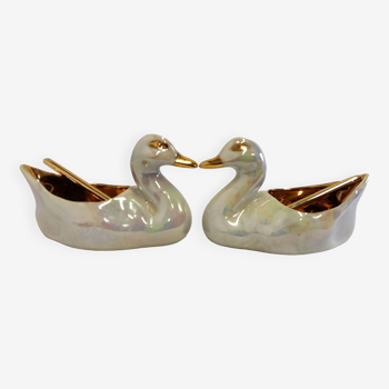 Salt pots in Limoges Porcelain R. Montigny