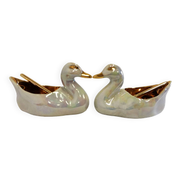 Salt pots in Limoges Porcelain R. Montigny