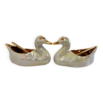 Salt pots in Limoges Porcelain R. Montigny