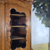 Louis XV period two-part glass sideboard