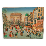 Parisian scene by Patrick Benet-oil on canvas
