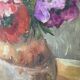 Framed flower painting of anemones