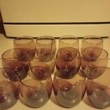 Verres a eau soufflé