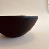 Black ceramic salad bowl