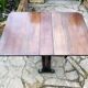 Side table with flaps