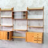 Mid-Century Modular Teak Wall Unit by John Texmon for Blindheim Mobelfabrik, Norway,  1960s