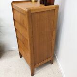 Chevron veneer chiffonier