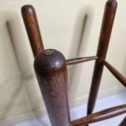 High wooden stool, designer, Scandinavian style, 1950s, 82 cm