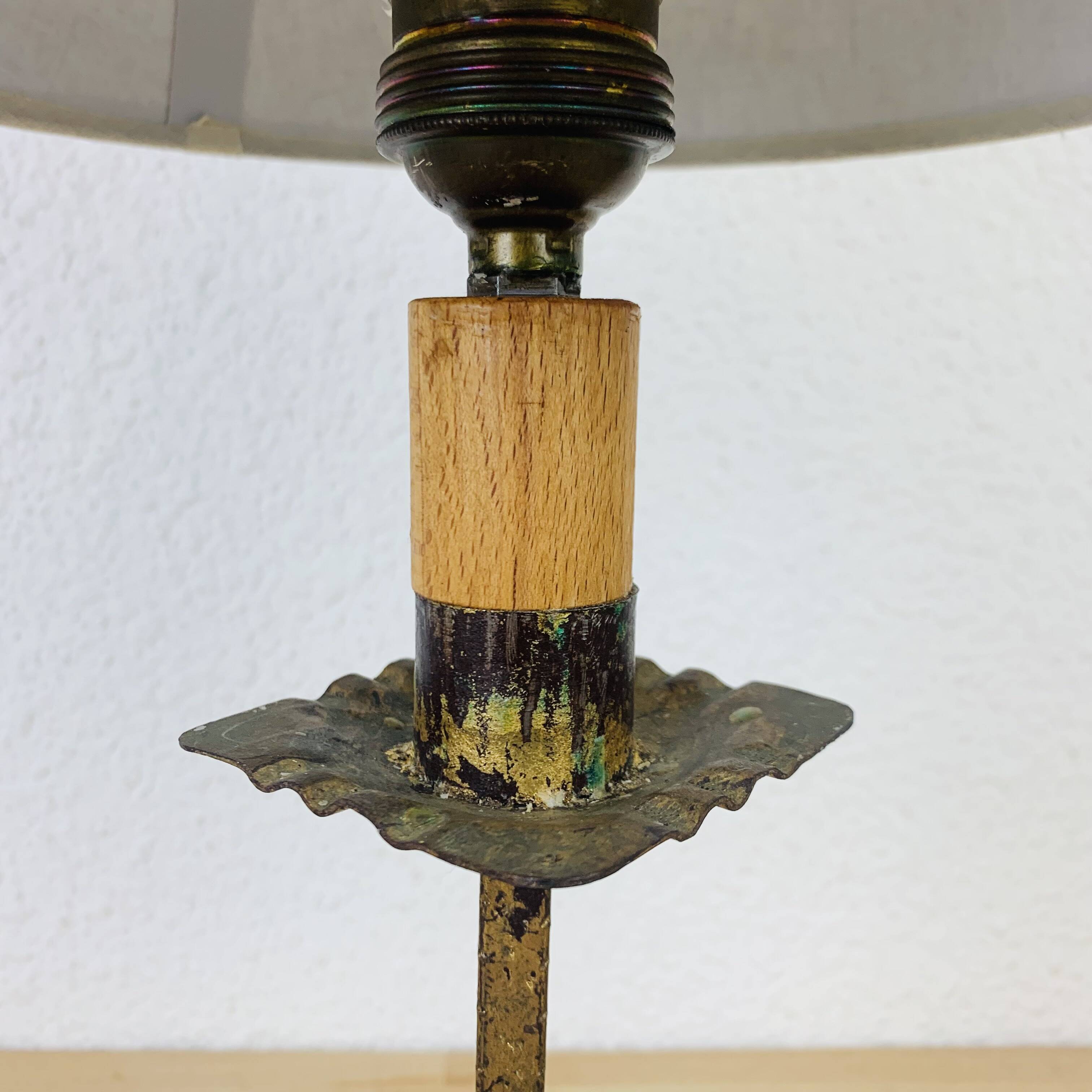 Golden wrought iron lamp, Spanish work