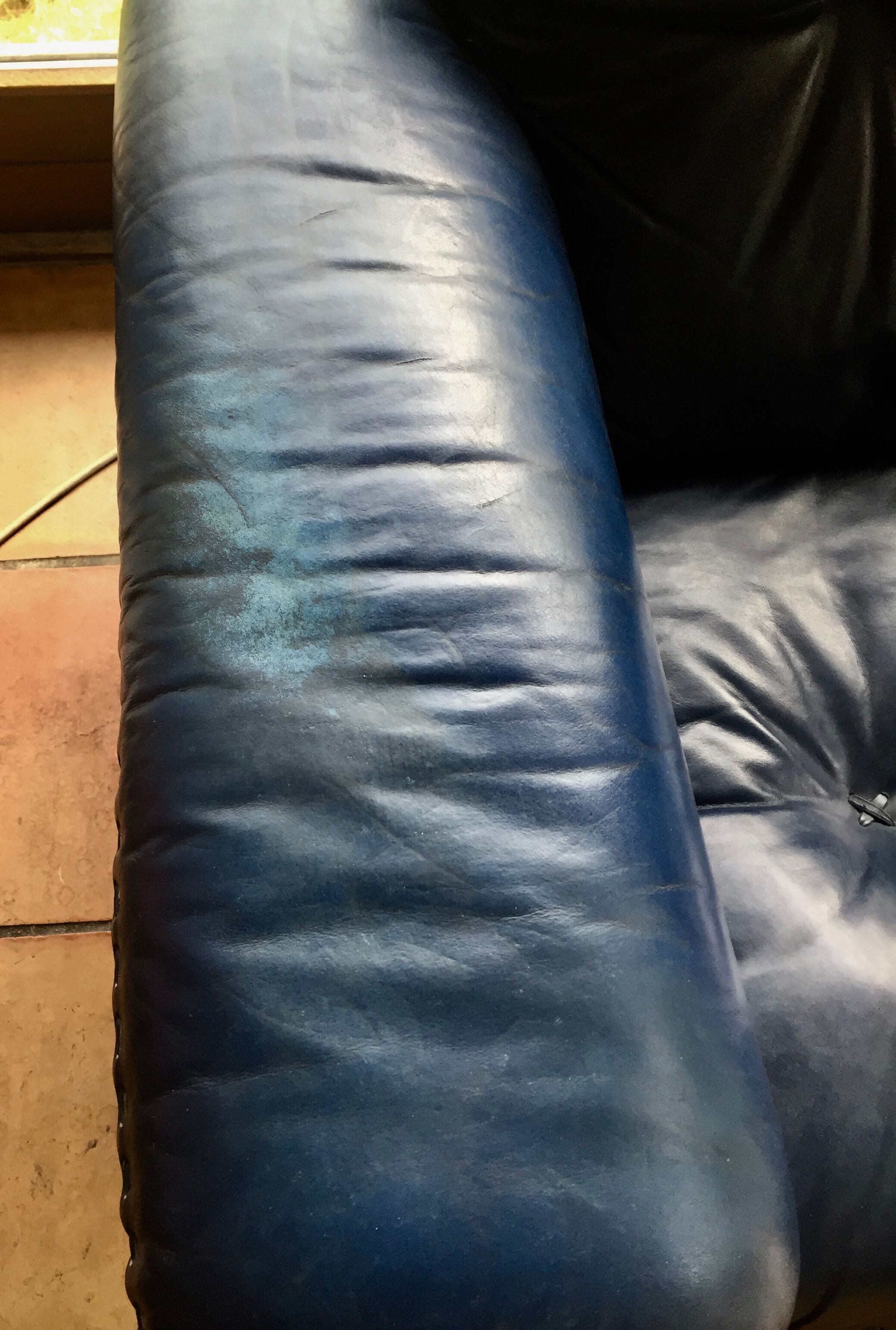Canape de sede ds 101 blue leather