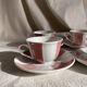 Cups and saucers from the 1960s.