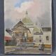 Antoine Burger (1942-2016) The church - Oil on canvas - Signed