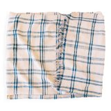 couverture vintage Haik à carreaux du maroc - 156 x 313 cm