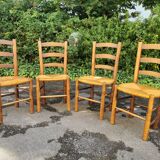 Set of 4 mulched chairs by Georges Robert