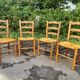 Set of 4 mulched chairs by Georges Robert