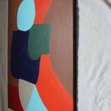 Colorful abstract painting "obnubilated" limited series