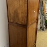 Armoire parisienne en bois vintage