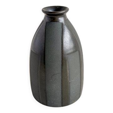 Black mid-century vase from West Germany