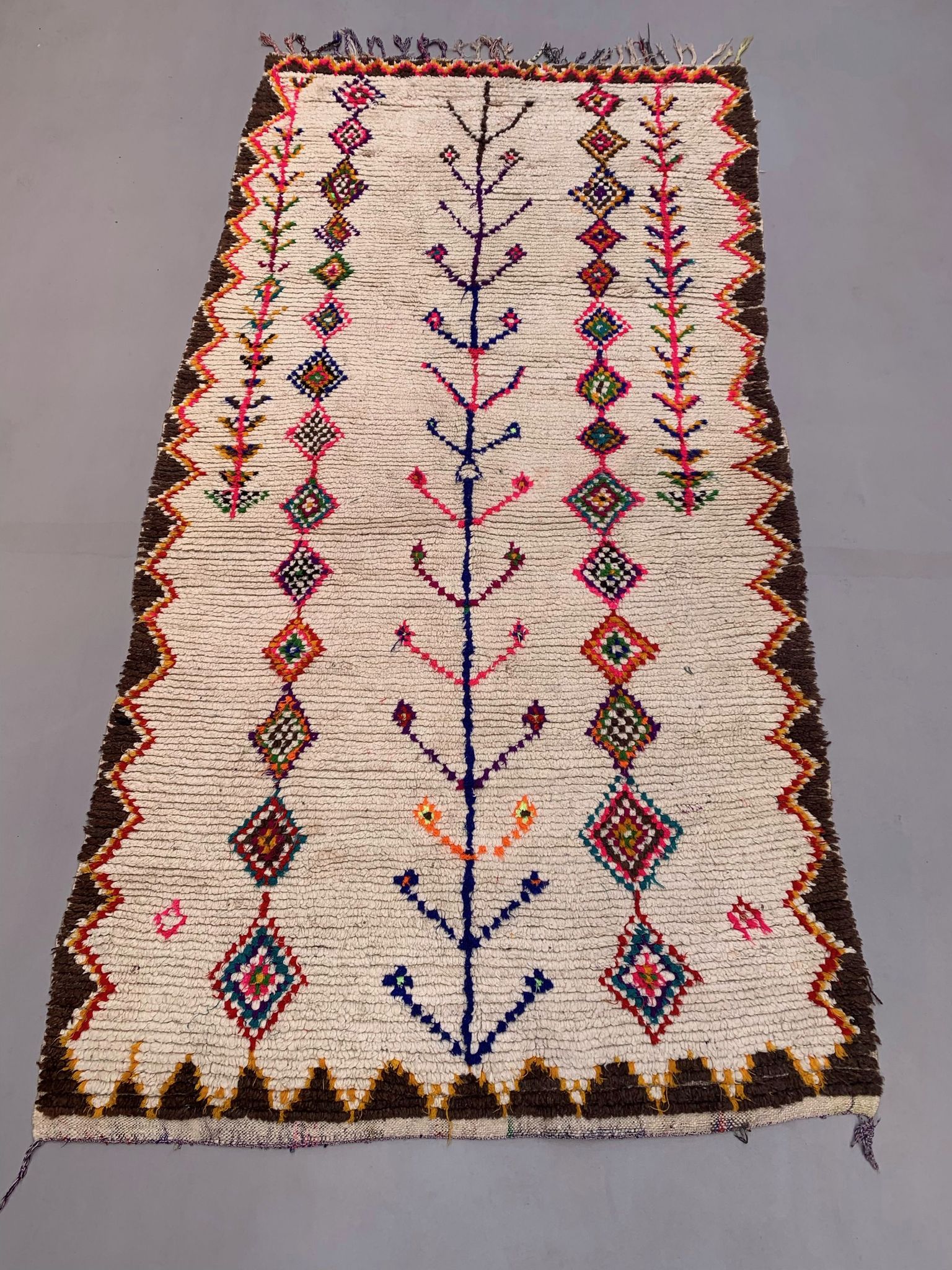 Vintage moroccan azilal rug 280x148 cm berber atlas, tribal