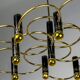 Gaetano Sciolari geometric chandelier, 9 lights, Italy, 1970s