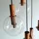 Large Copper & Glass Pendant Lamp from Raak, 1960s