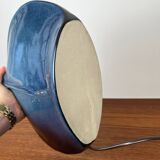 Blue ceramic lamp base, shaded petroleum blue effect, 1960