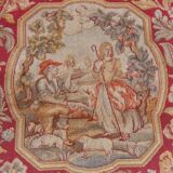 Pair of Louis XV style cabriolet armchairs