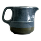Petit pot à lait en céramique bleu et beige
