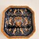 Old Plate Serving Salad Bowl Earthenware Gien Renaissance Angelot Model Made
