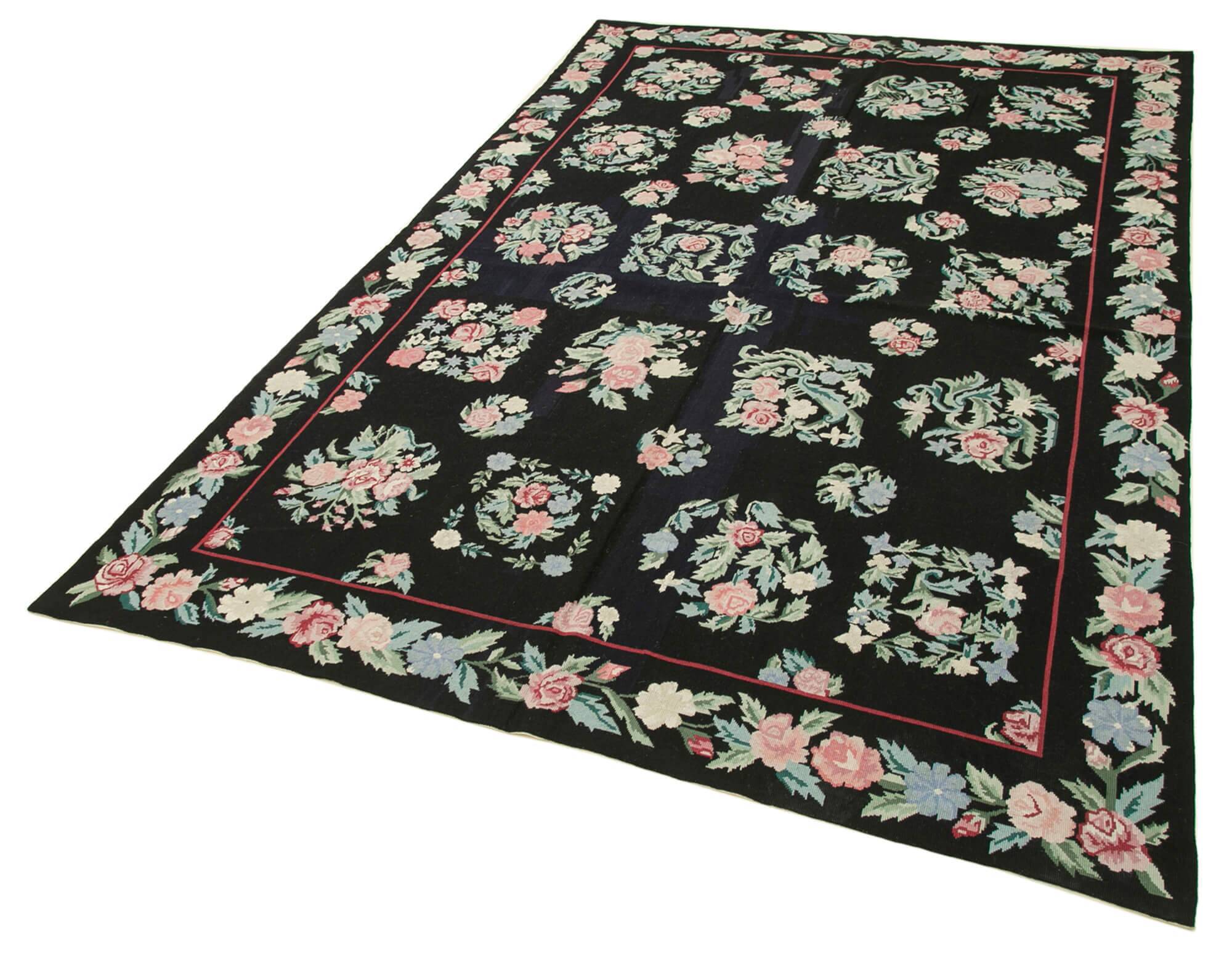 Handmade Vintage Flatweave Needlepoint Kilim 174 cm x 266 cm