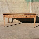 2-drawer pine workshop table