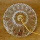 Vintage moulded glass pendant light - tableware collection - (CVE1)
