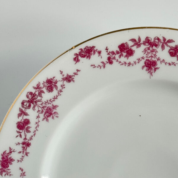 Présentoir à gâteau   EPIAG   rubans/nœuds et guirlandes rose/violet